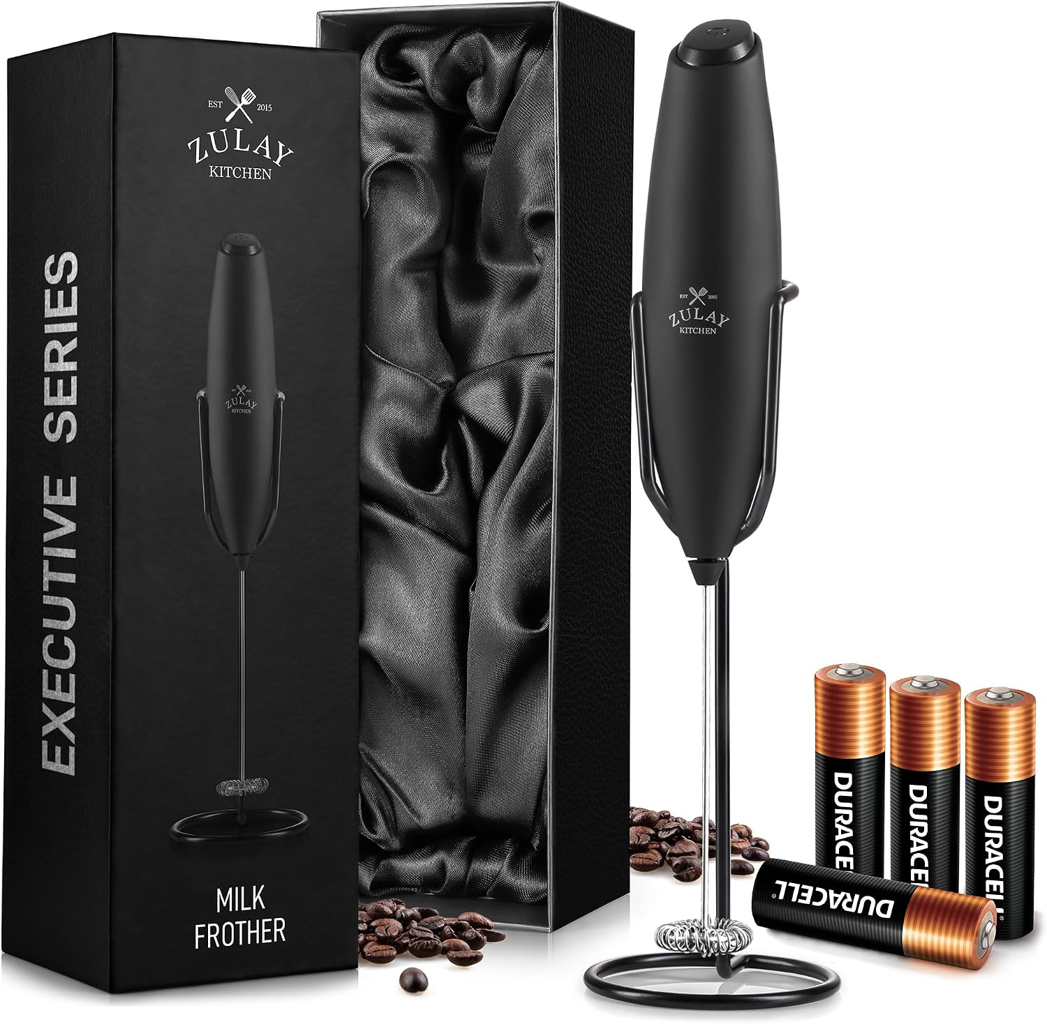 Electric Milk Frother Handheld - Montalatte Elettrico Portatile per Caffè Latte