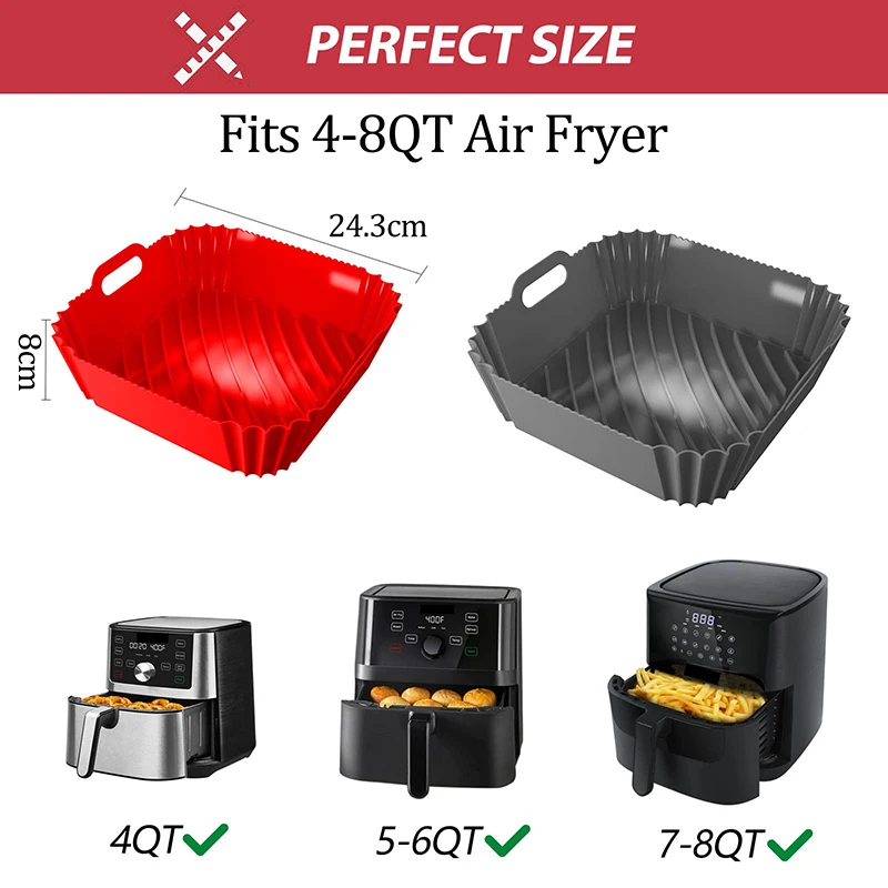 Grande friggitrice ad aria Ces - Air Fryer Silicone Pot Liner recensione e prezzo