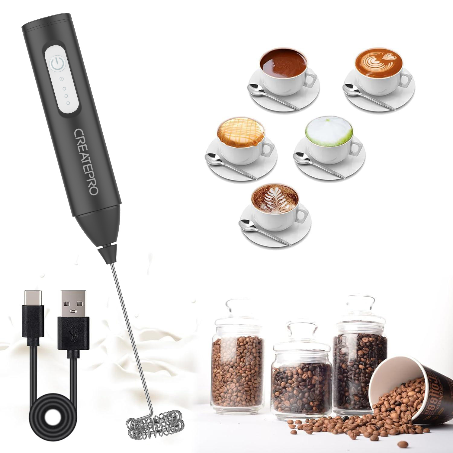 Montalatte Ricaricabile Automa - Electric Milk Frother Handheld recensione e prezzo