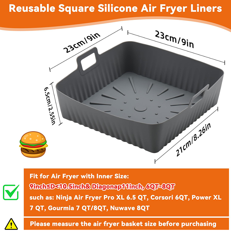 Grande 23 centimetri Friggitri - Air Fryer Silicone Pot Liner recensione e prezzo