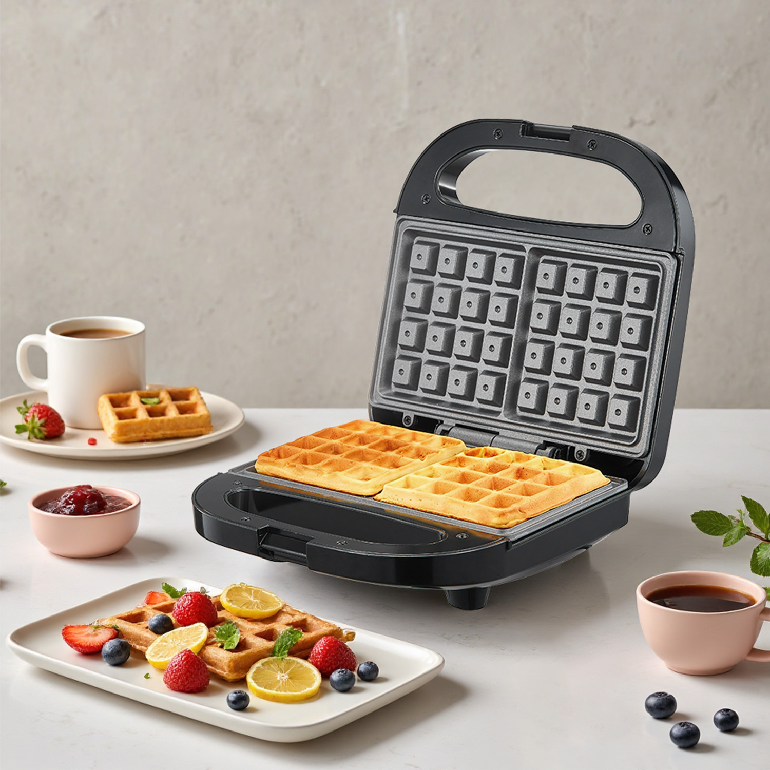 Macchina per Waffle Belgi a 2  - Mini Waffle Maker Machine recensione e prezzo