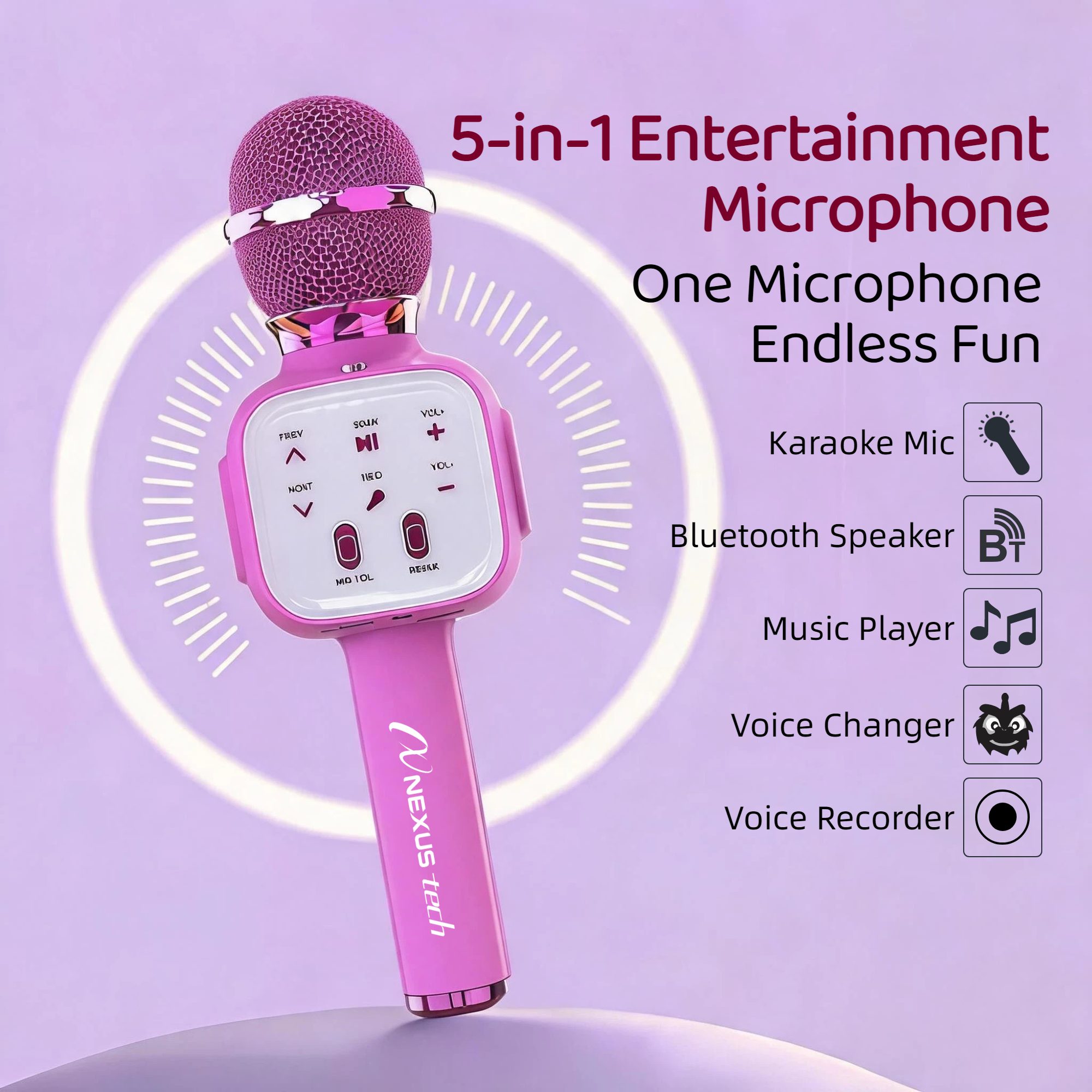Microfono Karaoke Wireless Blu - Home Appliances recensione e prezzo